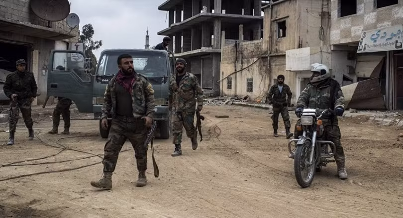 Lực lượng an ninh quân sự Syria ở Daraa. Ảnh minh họa: Masdar News.