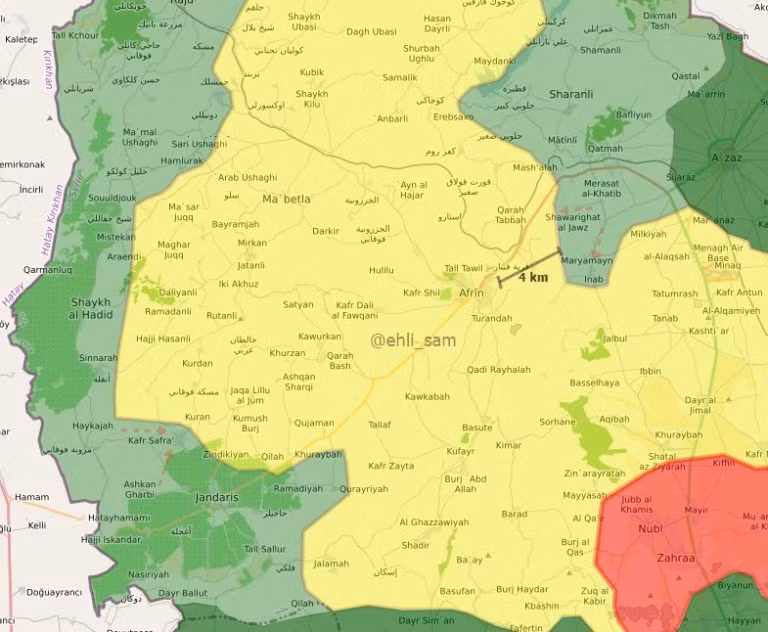 Quân Thổ Nhĩ Kỳ sắp đè bẹp Afrin, người Kurd Syria nguy ngập ảnh 1
