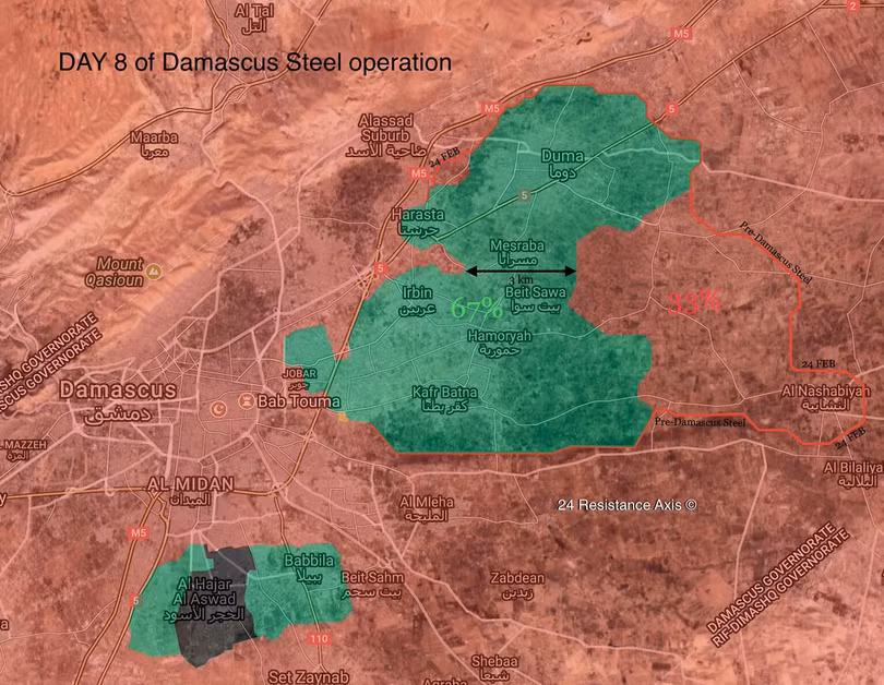 Tổng quan tình hình khu vực Đông Ghouta, ảnh South Front