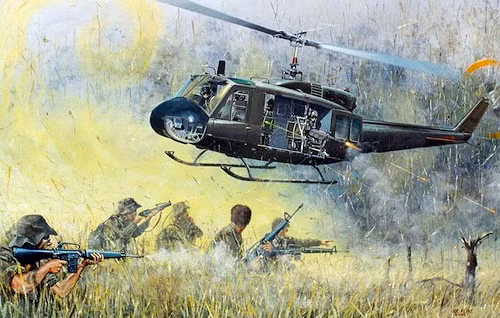 Trực thăng Mỹ ở Việt Nam - Họa sĩ Joe Cline