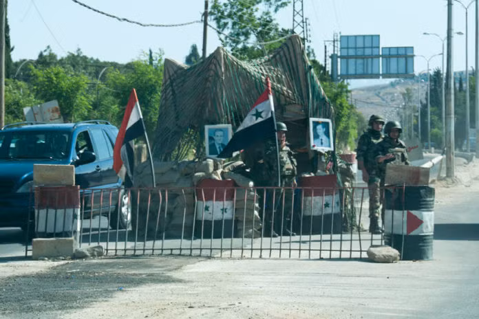 Một trạm kiểm soát của quân đội Syria