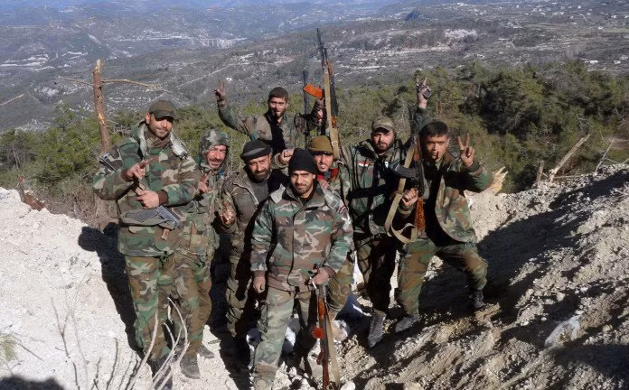 Binh sĩ quân đội Syria ở Latakia