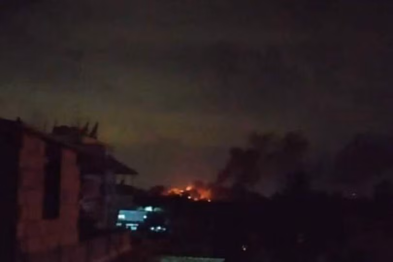 Israel không kích ngoại vi thành phố Damascus. Ảnh South Front
