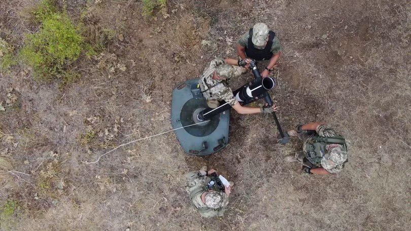Súng cối Phần Lan 120 KRH 85 92 trong quân đội Ukraine, Ảnh: Ukraine Weapons Tracker.