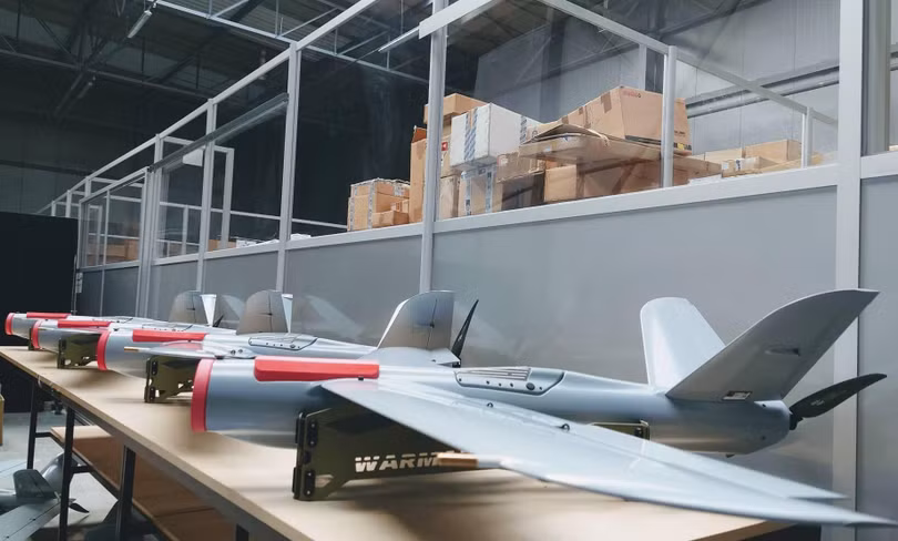 UAV kamikaze Warmate. Ảnh: Nhóm WB UAV kamikaze Warmate. Ảnh: Nhóm WB