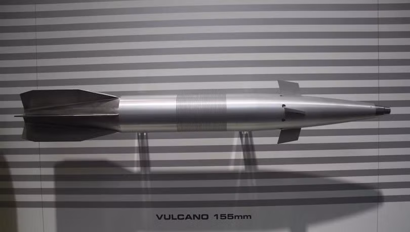 Đạn pháo 155 mm dưới cỡ Vulcano. Ảnh: Leonardo Đạn pháo 155 mm dưới cỡ Vulcano. Ảnh: Leonardo