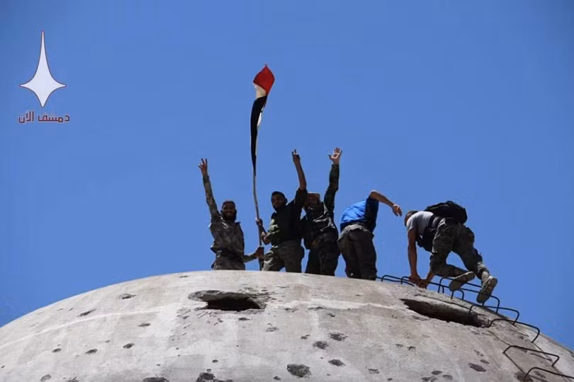 Binh sĩ quân đội Syria trên chiến trường Idlib, Hama, Aleppo. Ảnh minh họa: Masdar News.