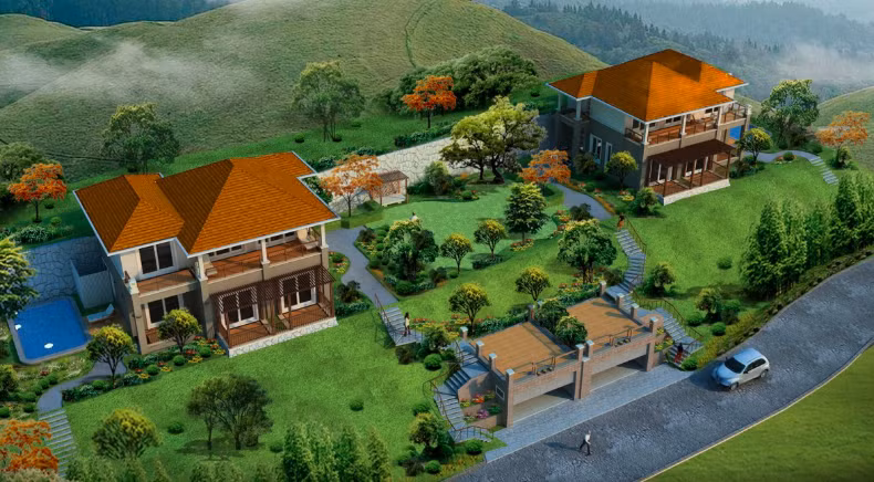 Phối cảnh căn hộ tại dự án Khu đô thị sinh thái nghỉ dưỡng cao cấp Đông Trường Sơn (Nguồn: reencosonghong.com)
