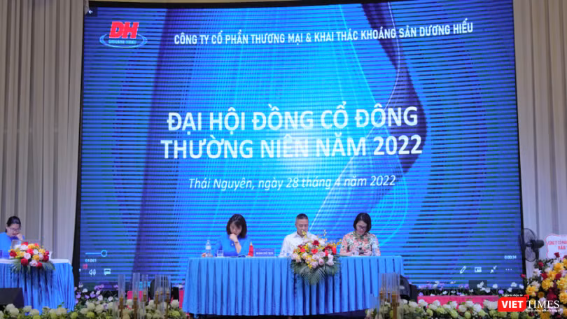 Toàn cảnh ĐHĐCĐ thường niên năm 2022 của CTCP Thương mại và khai thác khoáng sản Dương Hiếu