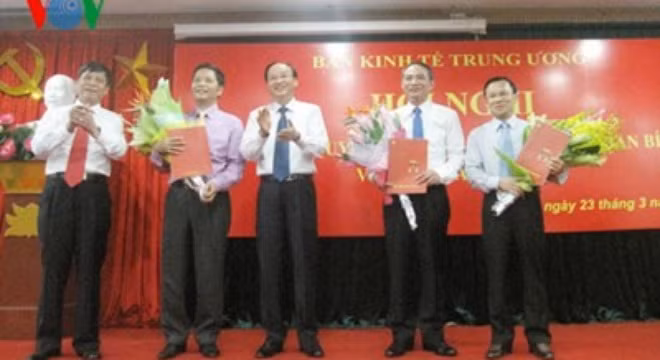 Bộ Chính trị bổ nhiệm 3 tân Phó Trưởng Ban Kinh tế Trung ương