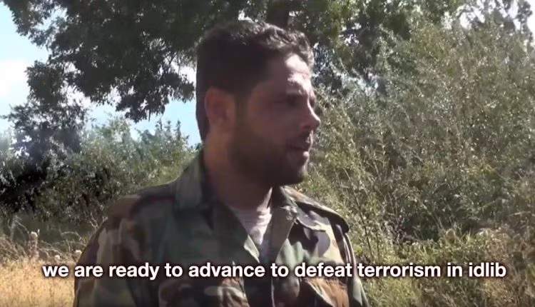 Sĩ quan, binh sĩ Syria đã sẵn sàng cho cuộc tấn công vào Idlib, Hama, Latakia. Ảnh minh họa video Ruptly.