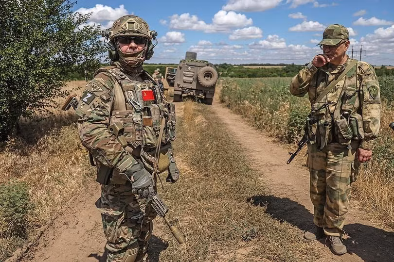 Quân đội Nga trên chiến trường Donetsk. Ảnh South Front