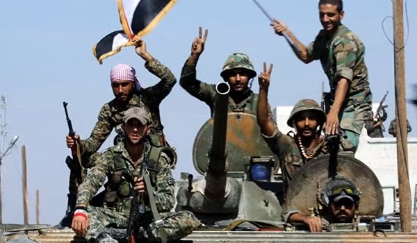 Binh sĩ quân đội Syria trên chiến trường phía đông Aleppo