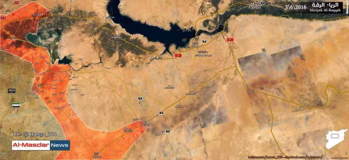 Quân đội Syria tiến vào tỉnh Raqqa hướng đến sân bay Tabaqa