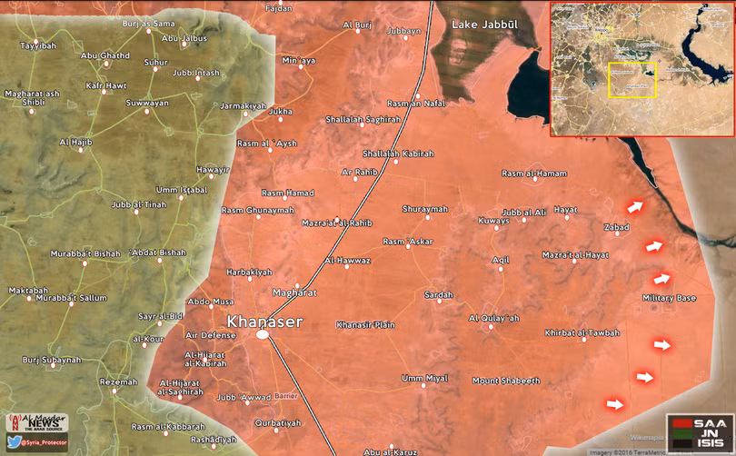 Thất bại ở Đông Nam Aleppo buộc IS tháo lui ồ ạt về ranh giới tỉnh Raqqa