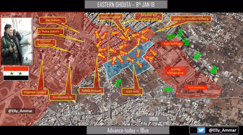 Quân đội Syria phá vỡ vòng vây phiến quân tại chảo lửa Đông Ghouta ảnh 1