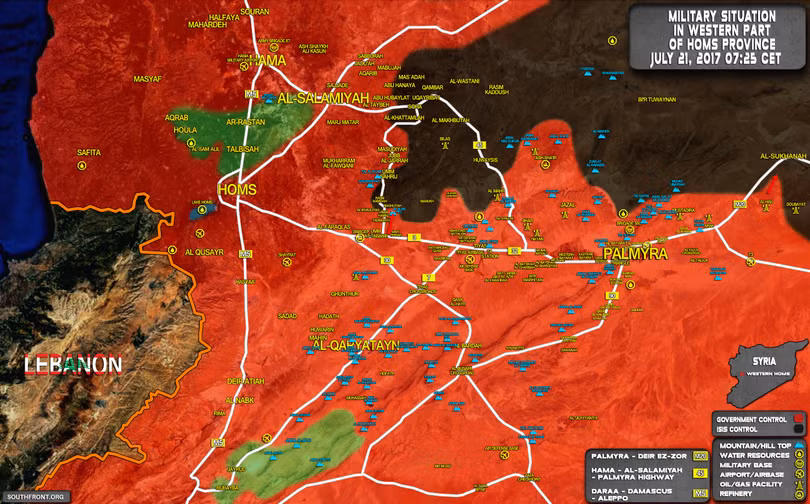 Quân đội Syria "ghìm đầu" cứ điểm IS, sắp tung đòn giải phóng sa mạc Palmyra ảnh 1