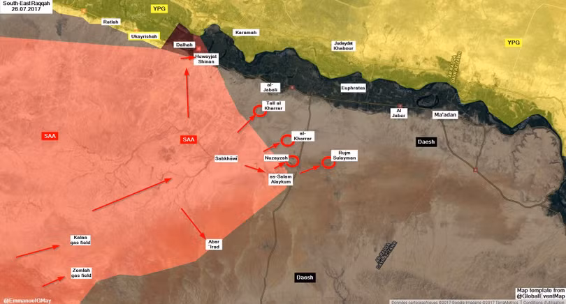“Hổ Syria” phá hủy tuyến phòng thủ IS, áp sát chảo lửa Deir Ezzor ảnh 1