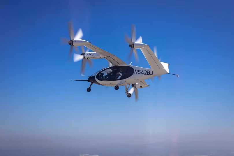 Taxi bay điện (eVTOL) của công ty Joby Aviation. Ảnh Tech Crunch