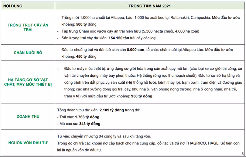 HNG lên kế hoạch doanh thu năm 2021 đạt 2.109 tỉ đồng HNG lên kế hoạch doanh thu năm 2021 đạt 2.109 tỉ đồng