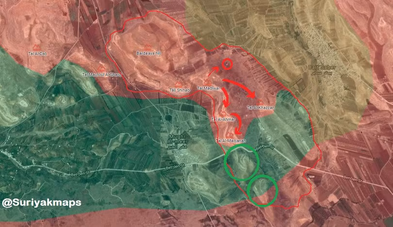 Quân đội Syria tấn công dữ dội phiến quân gần cao nguyên Golan ảnh 1