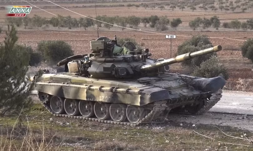Xe tăng quân đội Syria trên chiến trường tỉnh Idlib - ảnh minh họa Muraselon