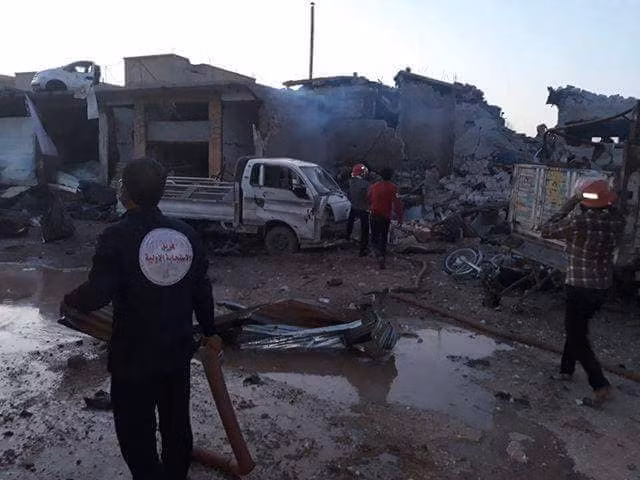 IS tấn công khủng bố trong khu vực thành phố Raqqa. Ảnh Masdar News