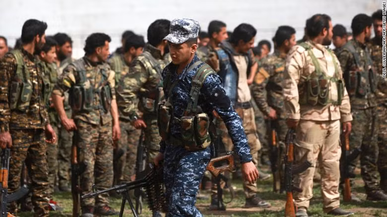 Lực lượng SDF ở Syria, ảnh minh họa CNN