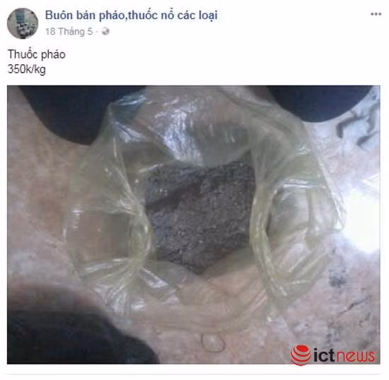 Súng đạn, thuốc nổ rao bán vô tư trên Facebook ảnh 2