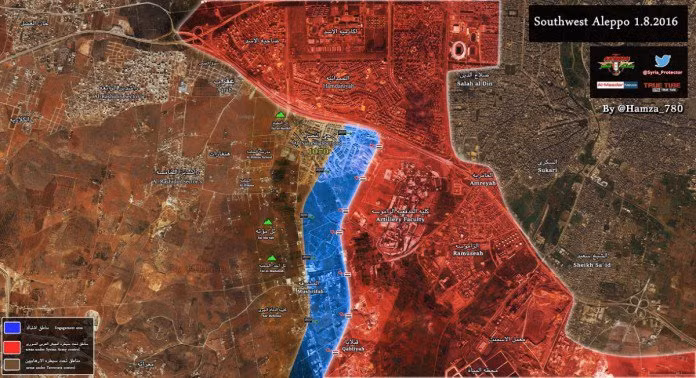 Bản đồ chiến sự Aleppo