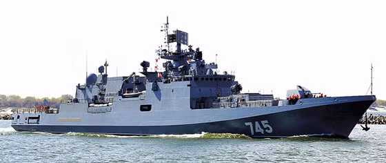 Frigate Đô đốc Grigorovich, tàu đầu tiên của lớp Projekt 11356Р/М là phương tiện mang tên lửa Kalibr-NK
