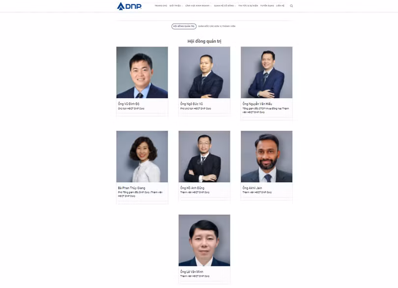 3/7 thành viên HĐQT DNP đều có kinh nghiệm phong phú trong lĩnh vực chứng khoán 3/7 thành viên HĐQT DNP đều có kinh nghiệm phong phú trong lĩnh vực chứng khoán