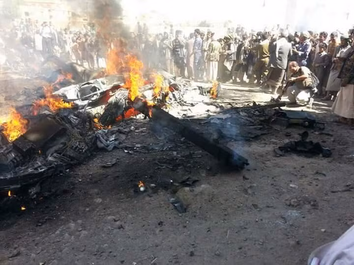 Houthi Forces Downed U.S. MQ-9 Reaper Over Yemeni Capital (Photos, Video) Houthi Forces Downed U.S. MQ-9 Reaper Over Yemeni Capital (Photos, Video)
