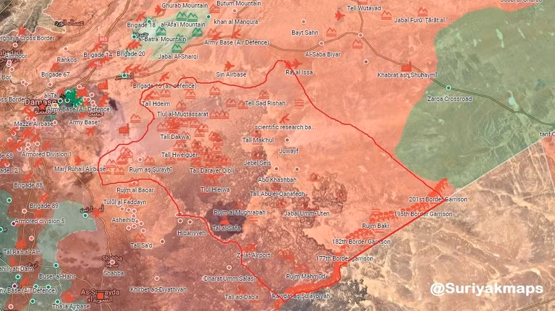 Quân đội Syria giải phóng hơn 8000 km2 lãnh thổ biên giới sát với Jordan - ảnh Alalam.ir