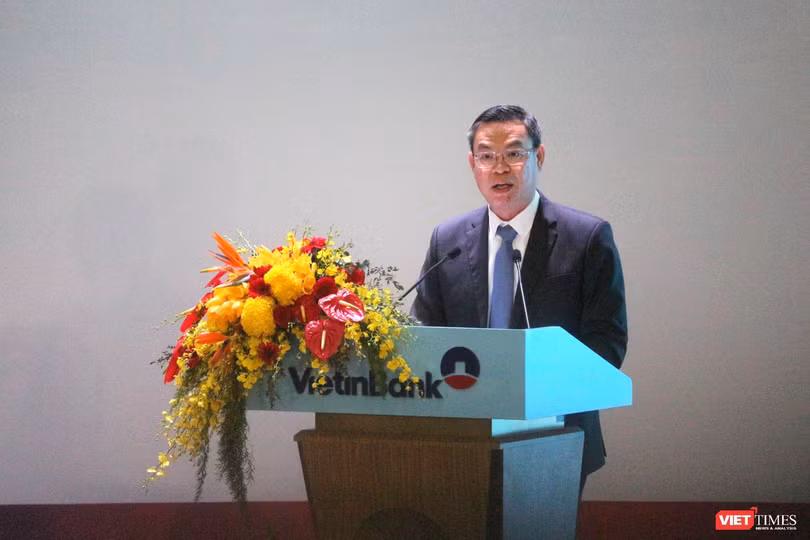 Ông Trần Minh Bình - Chủ tịch HĐQT VietinBank - phát biểu tại đại hội Ông Trần Minh Bình - Chủ tịch HĐQT VietinBank - phát biểu tại đại hội