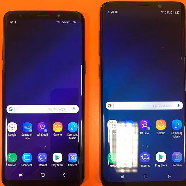 Galaxy S9/S9+ có vẻ ngoài bóng bẩy hơn người tiền nhiệm rất nhiều.Màn hình khởi động của Galaxy S9/S9+. Nguồn: Instagram