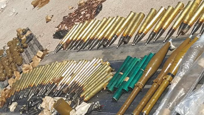 Các loại vũ khí do quân đội Syria thu giữ