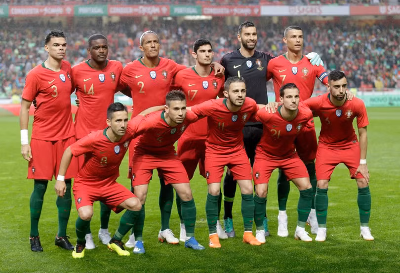 Đội hình chính thức tuyển Bồ Đào Nha tại World Cup 2018. Ảnh: Independent