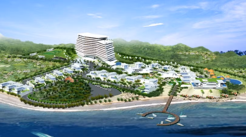 Phối cảnh dự án Khu du lịch Hồng Quang Long Hải tại tỉnh Bà Rịa - Vũng Tàu (Nguồn: Internet) Phối cảnh dự án Khu du lịch Hồng Quang Long Hải tại tỉnh Bà Rịa - Vũng Tàu (Nguồn: Internet)