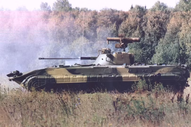 Xe thử nghiệm dự án hiện đại hóa BMP-1-30 “Razbezhka” của quân đội Ukraine. Ảnh Military Ukraine.