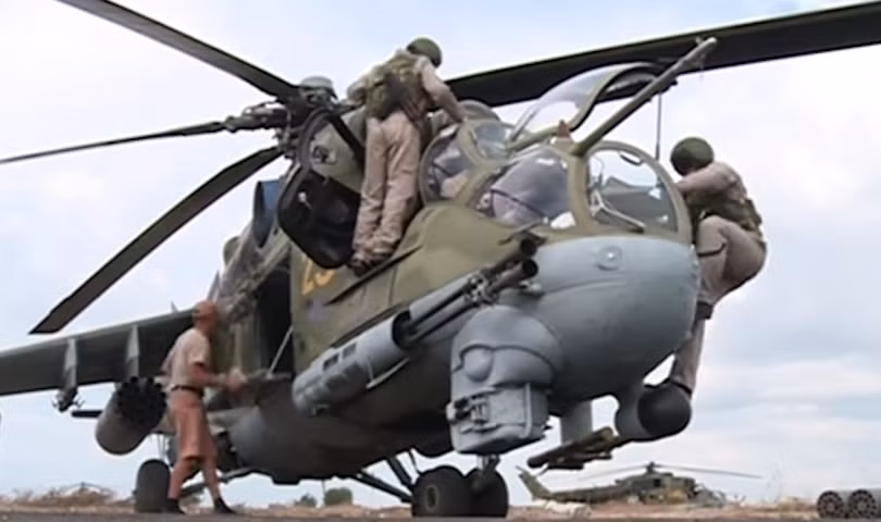 Trực thăng Nga tham chiến tại Syria