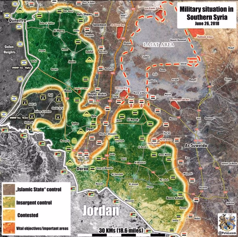 Tổng quan tình hình chiến sự Syria ngày 26.08.2018 theo South Front