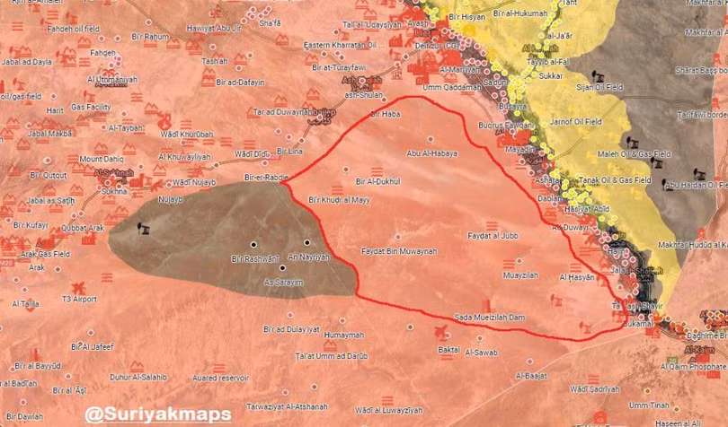 Quân đội Syria và các lực lượng đồng minh giải phóng 5800 km2 ở Deir Ezzor. Ảnh minh họa Muraselon