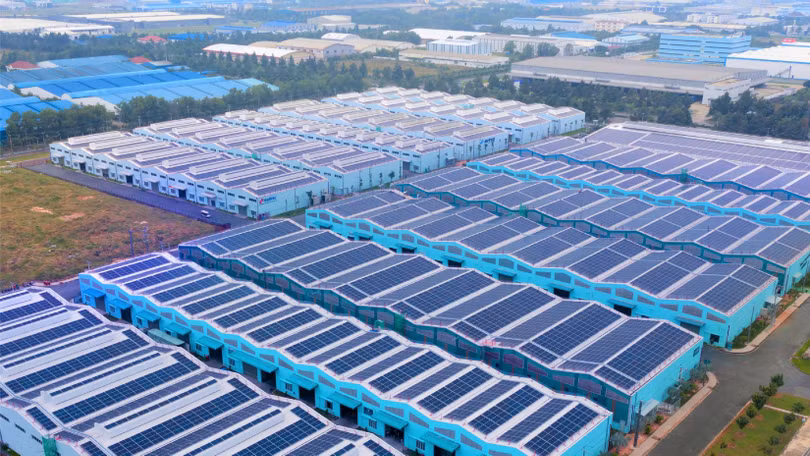 Một dự án điện mặt trời áp mái tại Đồng Nai của SkyX Solar