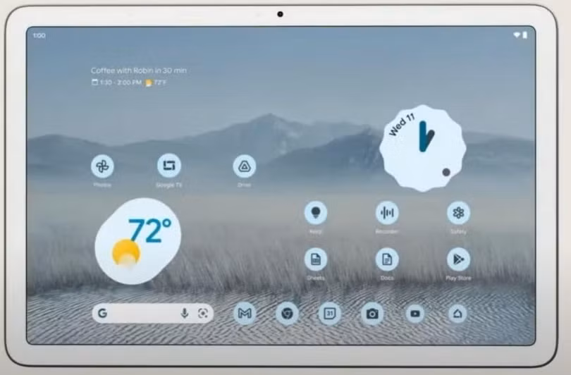 Máy tính bảng Pixel của Google. Ảnh India Express.