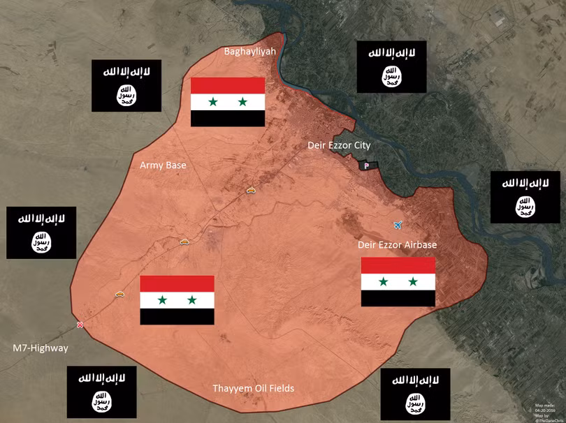 IS dồn quân đánh chiếm quận al-Sina'ah ở Deir Ezzor