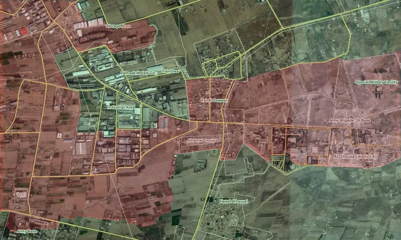 Lữ đoàn 105 Vệ binh Cộng hòa tấn công Đông Ghouta, diệt hàng chục tay súng cực đoan