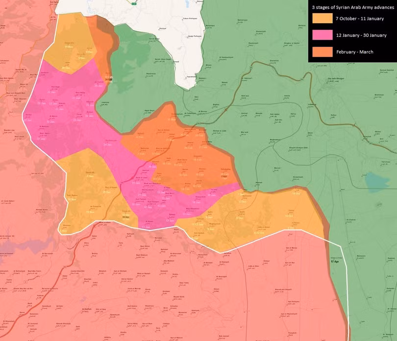 Quân đội Syria giành được hơn 50 làng sau 6 tháng tấn công ở Latakia