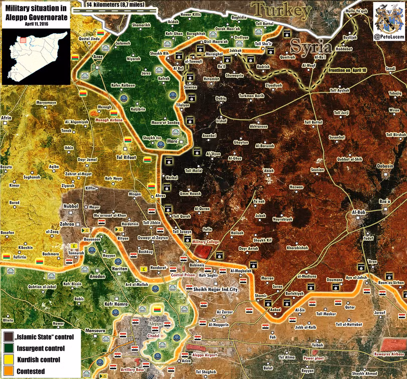 Liên minh quân đội Syria - YPG có thể giải quyết chiến trường thành phố Aleppo