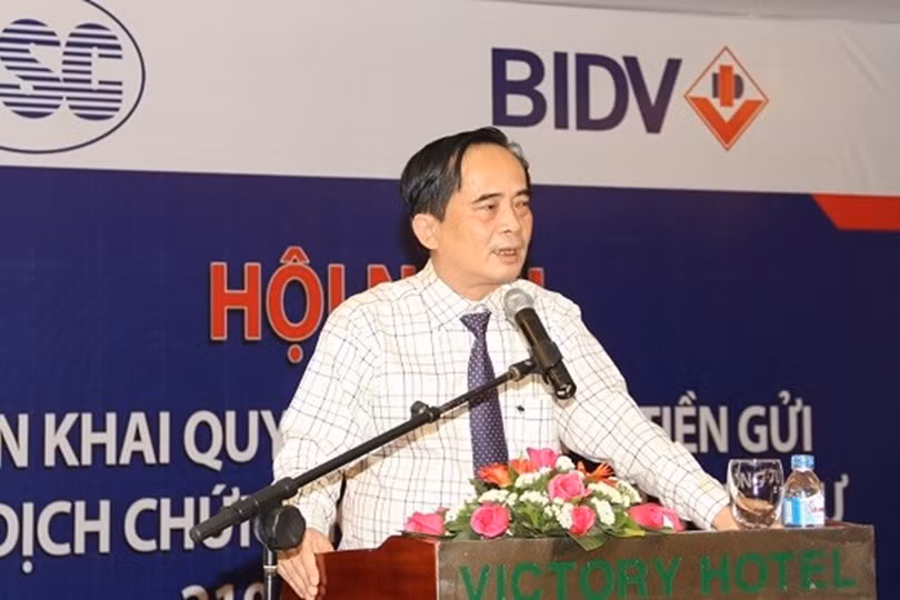 Ông Đoàn Ánh Sáng trong thời gian đảm nhiệm cương vị Phó Tổng Giám đốc BIDV (Nguồn: Internet)